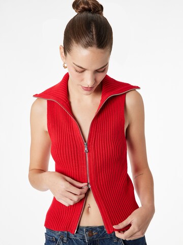 Koton Gebreide bodywarmer in Rood: voorkant