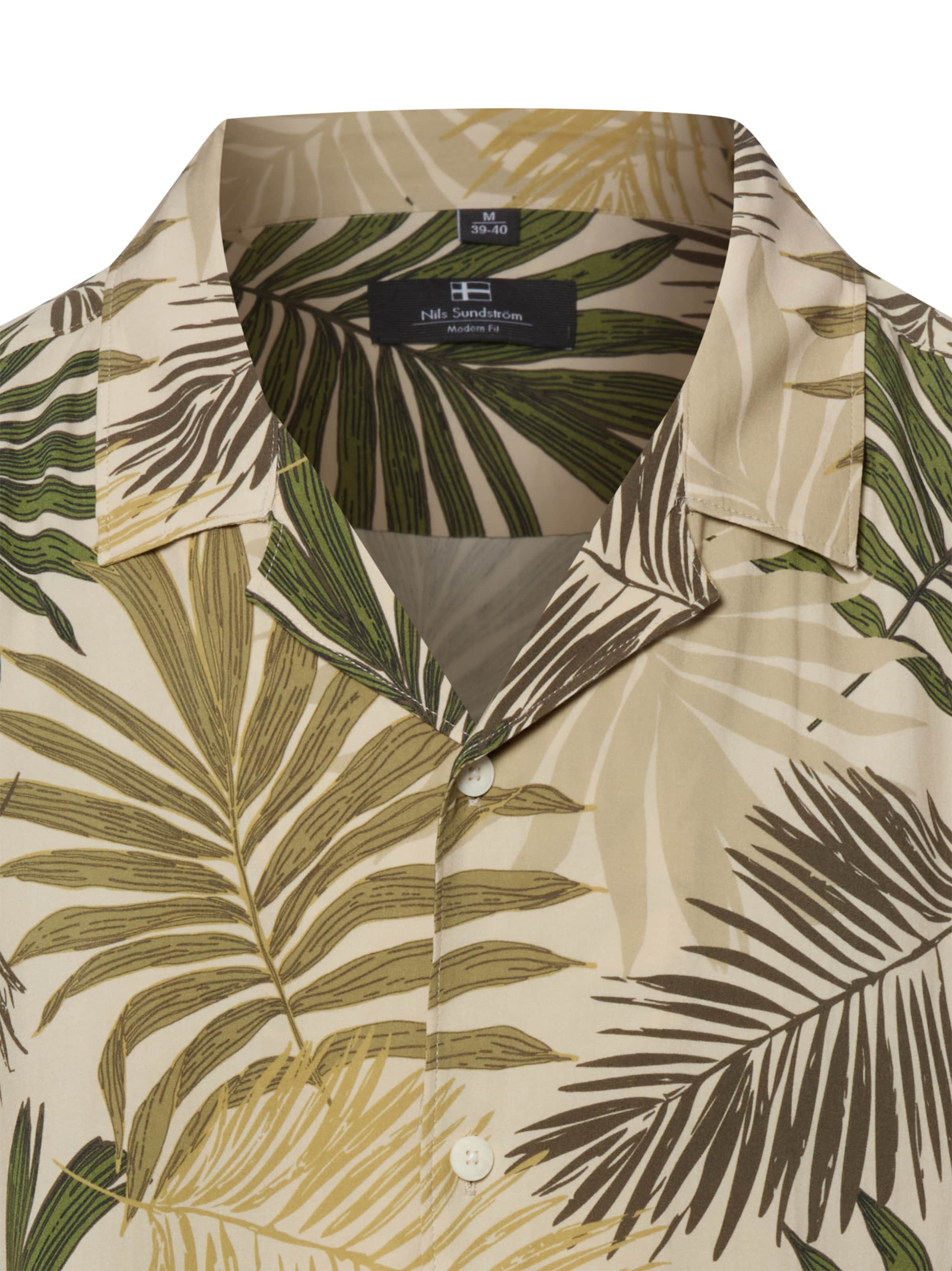 Nils Sundström Regular fit Overhemd in Beige