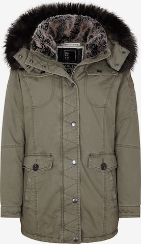 Harlem Soul Between-Seasons Parka in Green: front