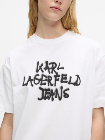 KARL LAGERFELD JEANS Kleid in Weiß