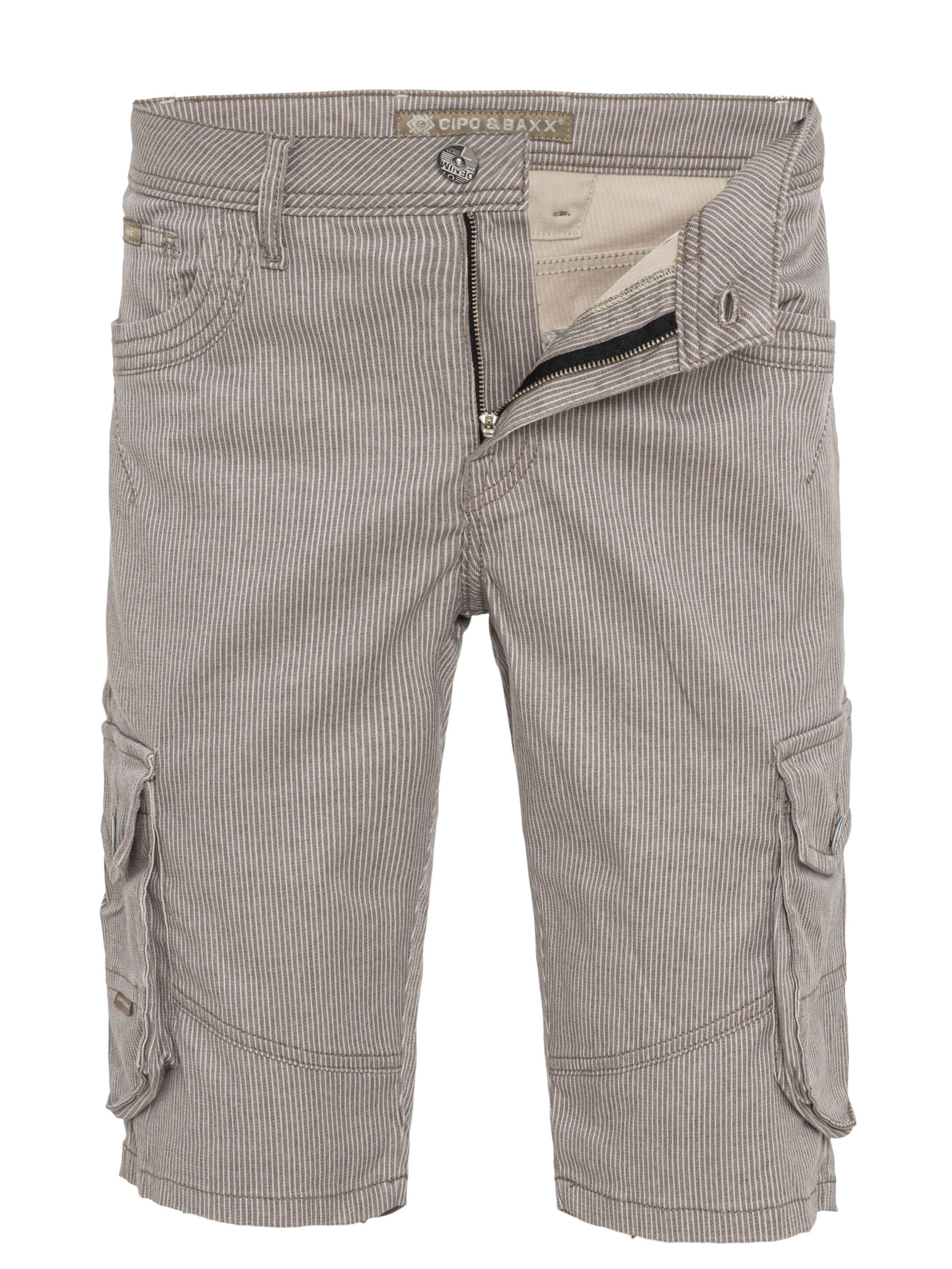 CIPO & BAXX Regular Cargobroek in Beige: voorkant