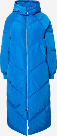 PIECES Winter Coat 'Felicity' in Blue: front