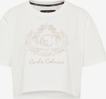 Carlo Colucci Shirt 'Daz' in Wit: voorkant