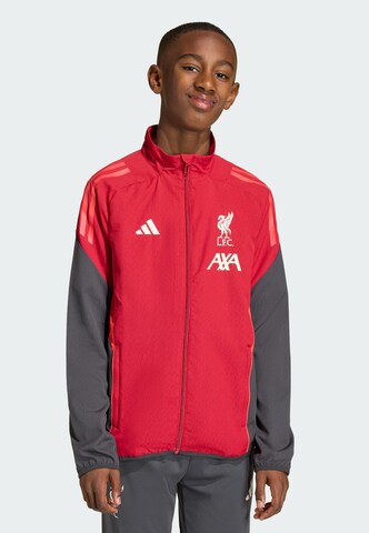 ADIDAS PERFORMANCE Sportjacke 'FC Liverpool Tiro 25 Competition' in Rot: Vorderseite