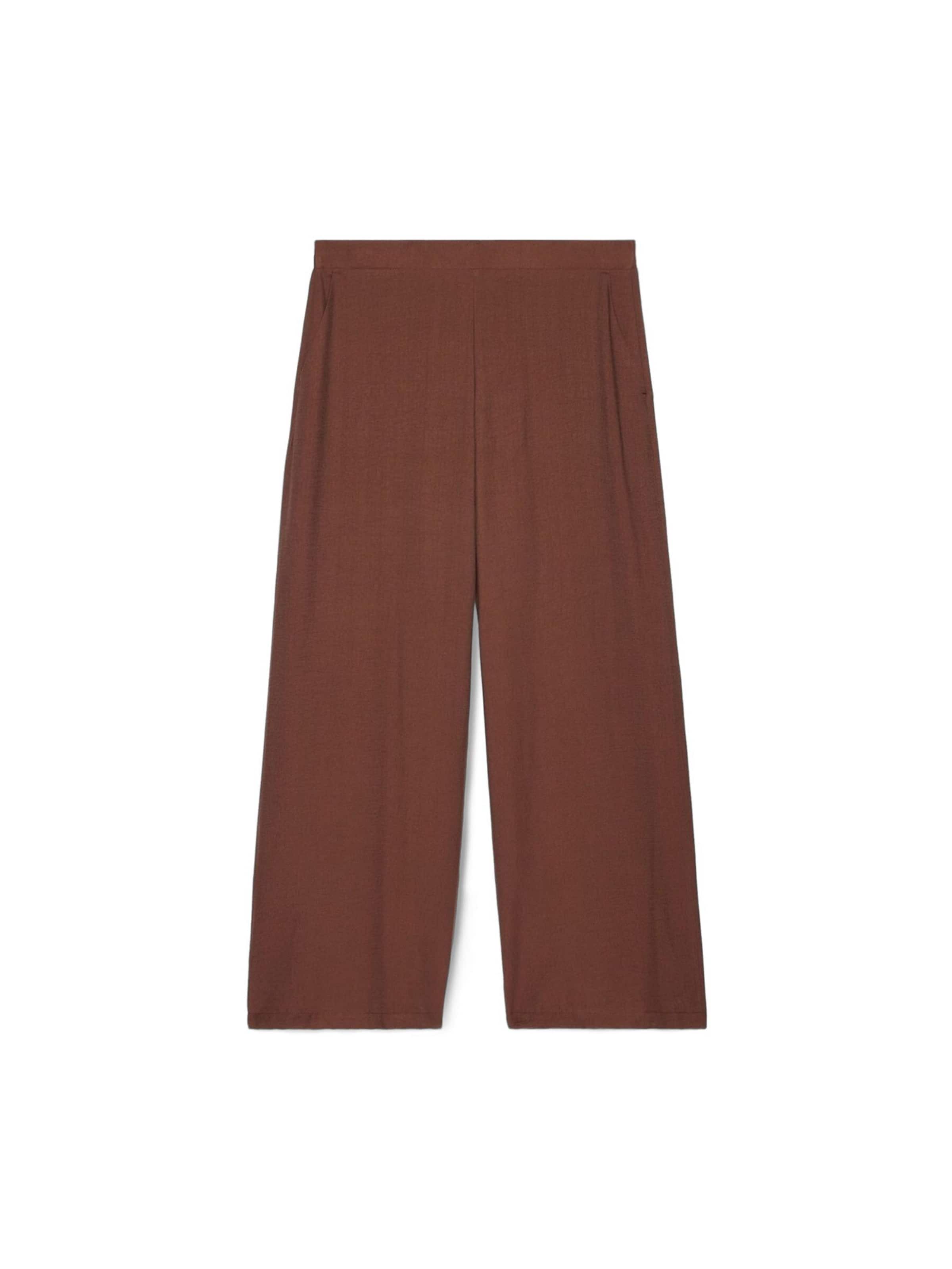 Wide leg Pantaloni di Fiorella Rubino in marrone: frontale