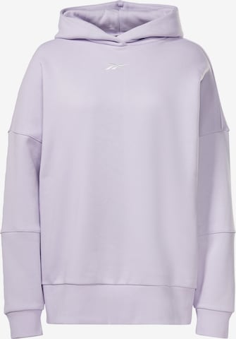 Sweat de sport Reebok en violet : devant