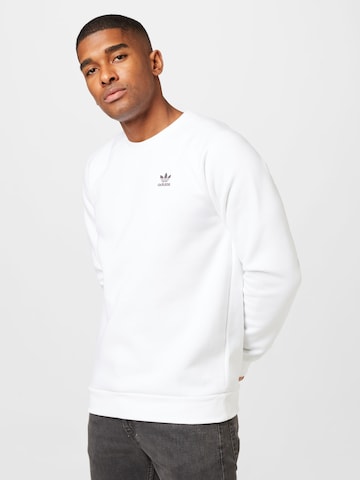 ADIDAS ORIGINALS Sweatshirt 'Trefoil Essentials ' in Wit: voorkant