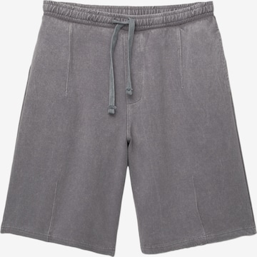 Pull&BearBaggy Hlače - siva boja: prednji dio