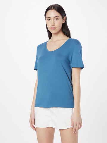 Calvin Klein Underwear Pajama Shirt in Blue: front