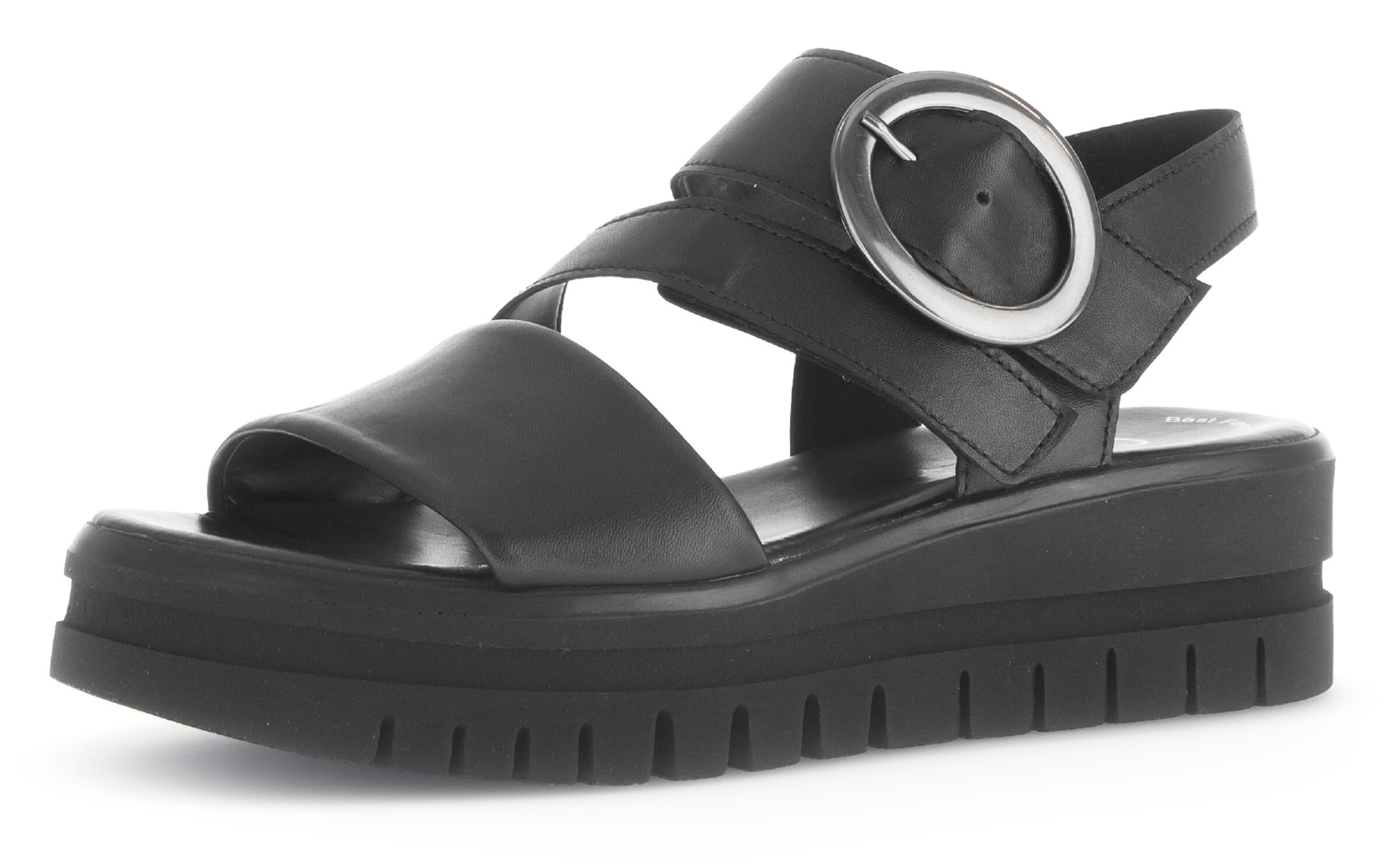 GABOR Sandale in Schwarz: Vorderseite