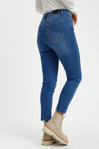 Kaffe Slimfit Jeans 'Asinem' in Blauw