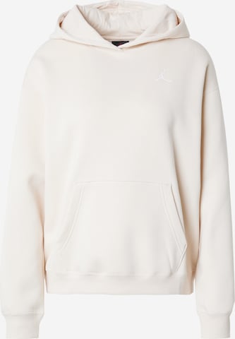 Sweat-shirt 'BRKLN FLC' Jordan en blanc : devant