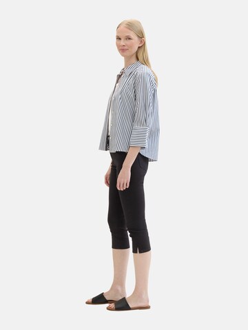 TOM TAILOR Regular Jeans 'Kate Capri' in Schwarz