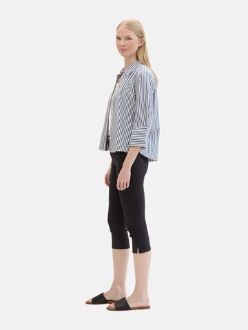 TOM TAILOR Regular Jeans 'Kate Capri' in Black