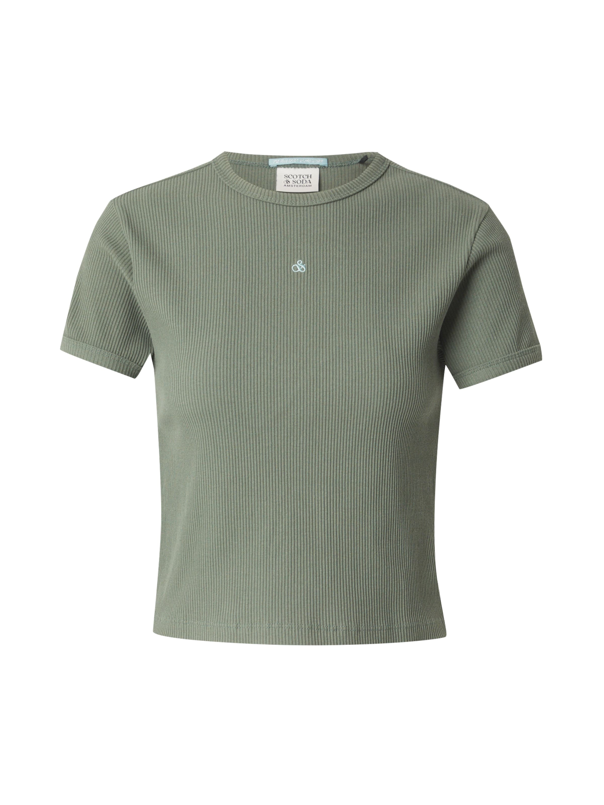 T-shirt SCOTCH & SODA en vert : devant