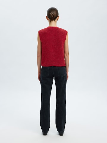 SELECTED Knitted vest 'SLFLULU' in Red