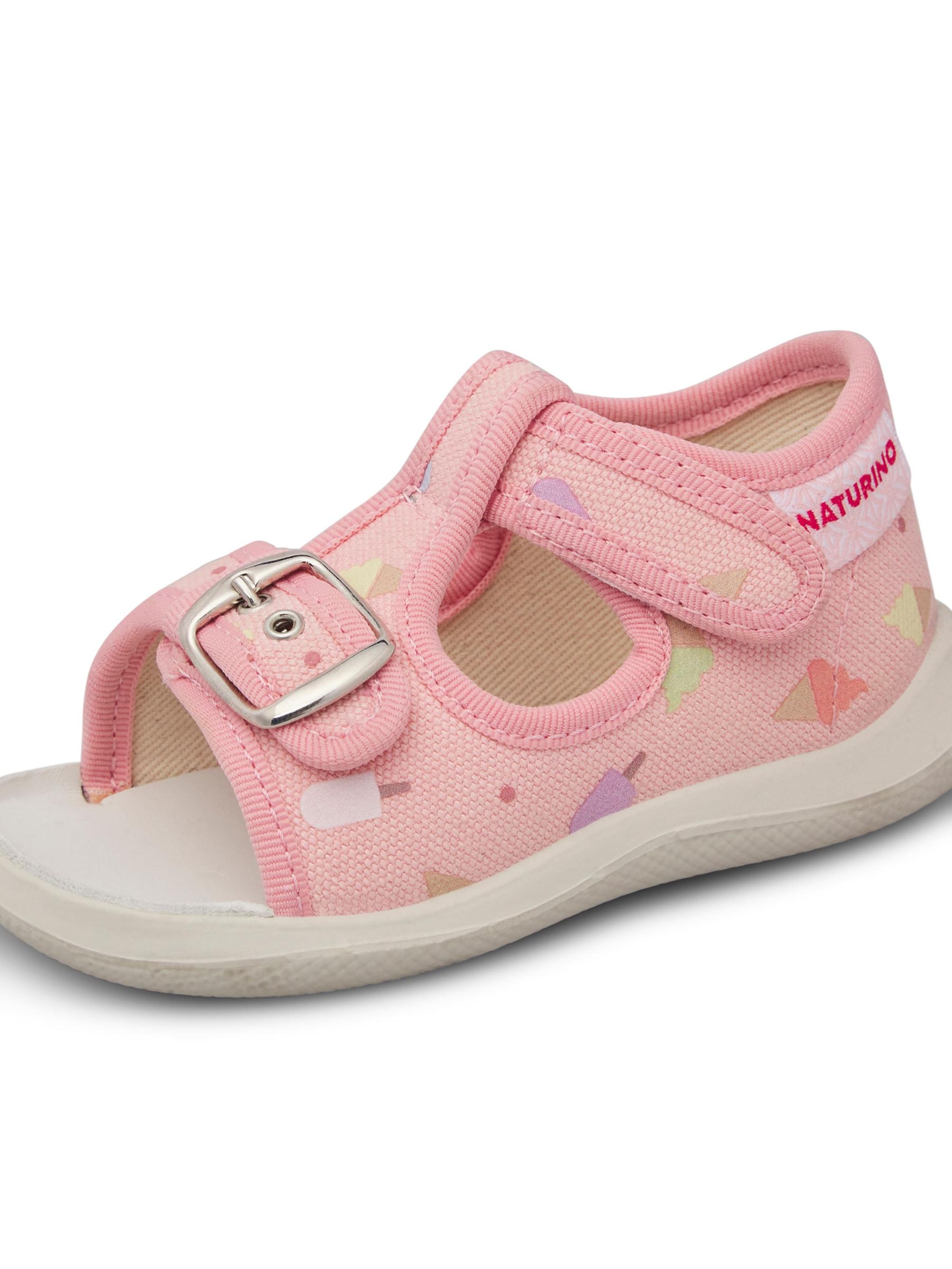 Sandales 'PAROS' NATURINO en rose : devant