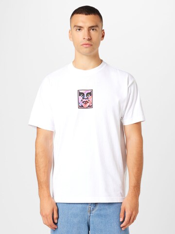 Obey - Camiseta en blanco: frente