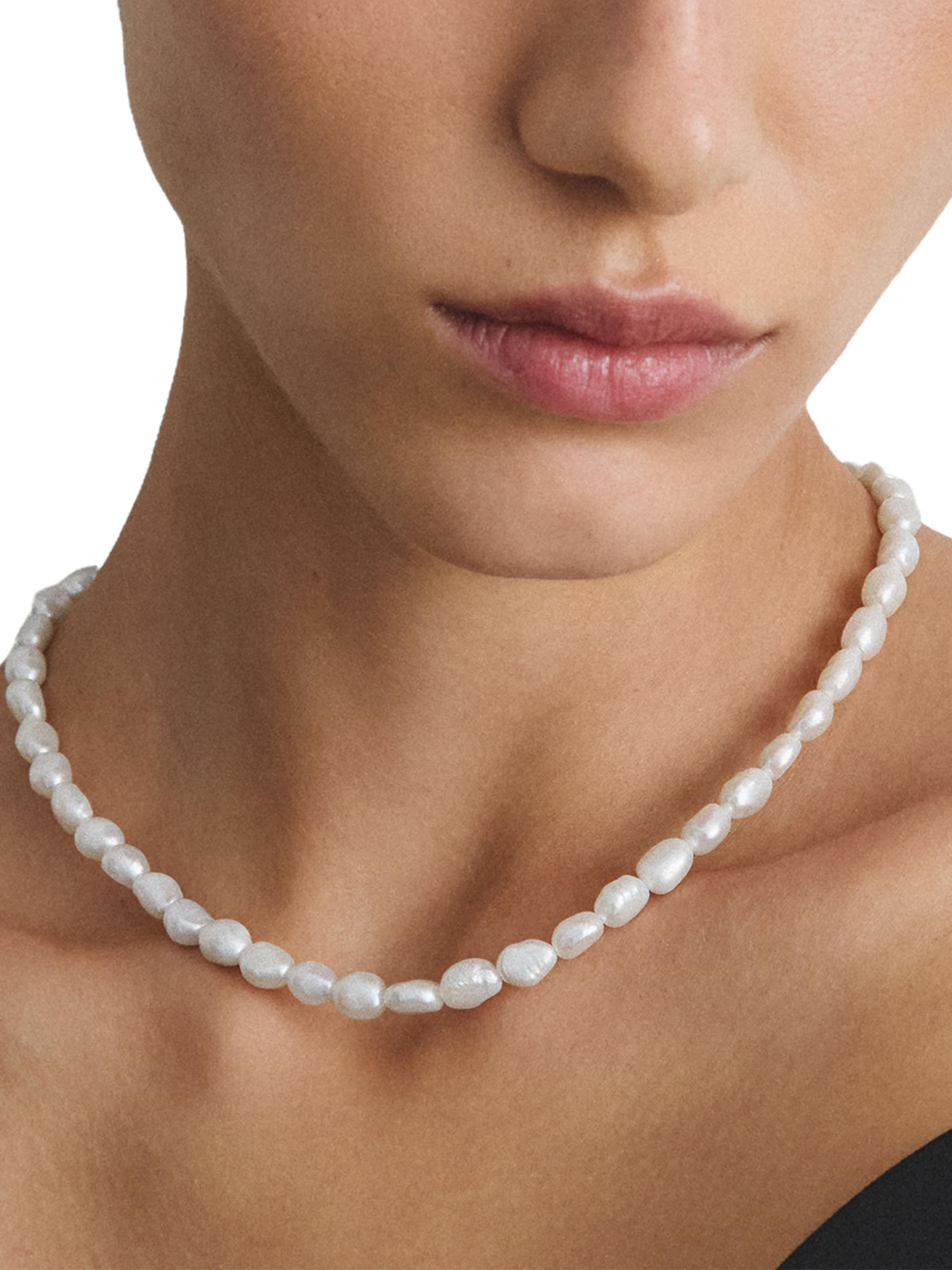 Thomas Sabo Perlenkette in Silber: Vorderseite