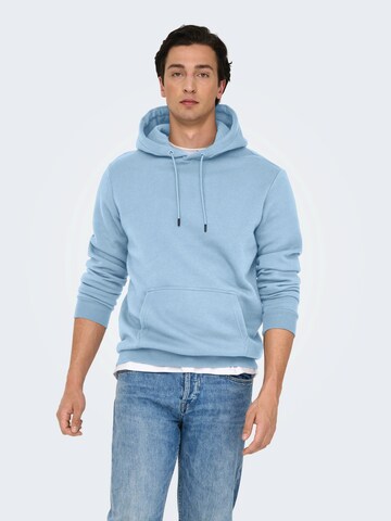 Only & Sons Regular fit Sweatshirt 'ONSCeres' in Blue: front