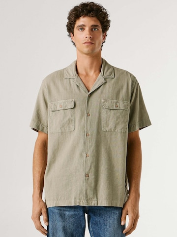 Comfort fit Camicia 'Paulo' di Pepe Jeans in verde: frontale