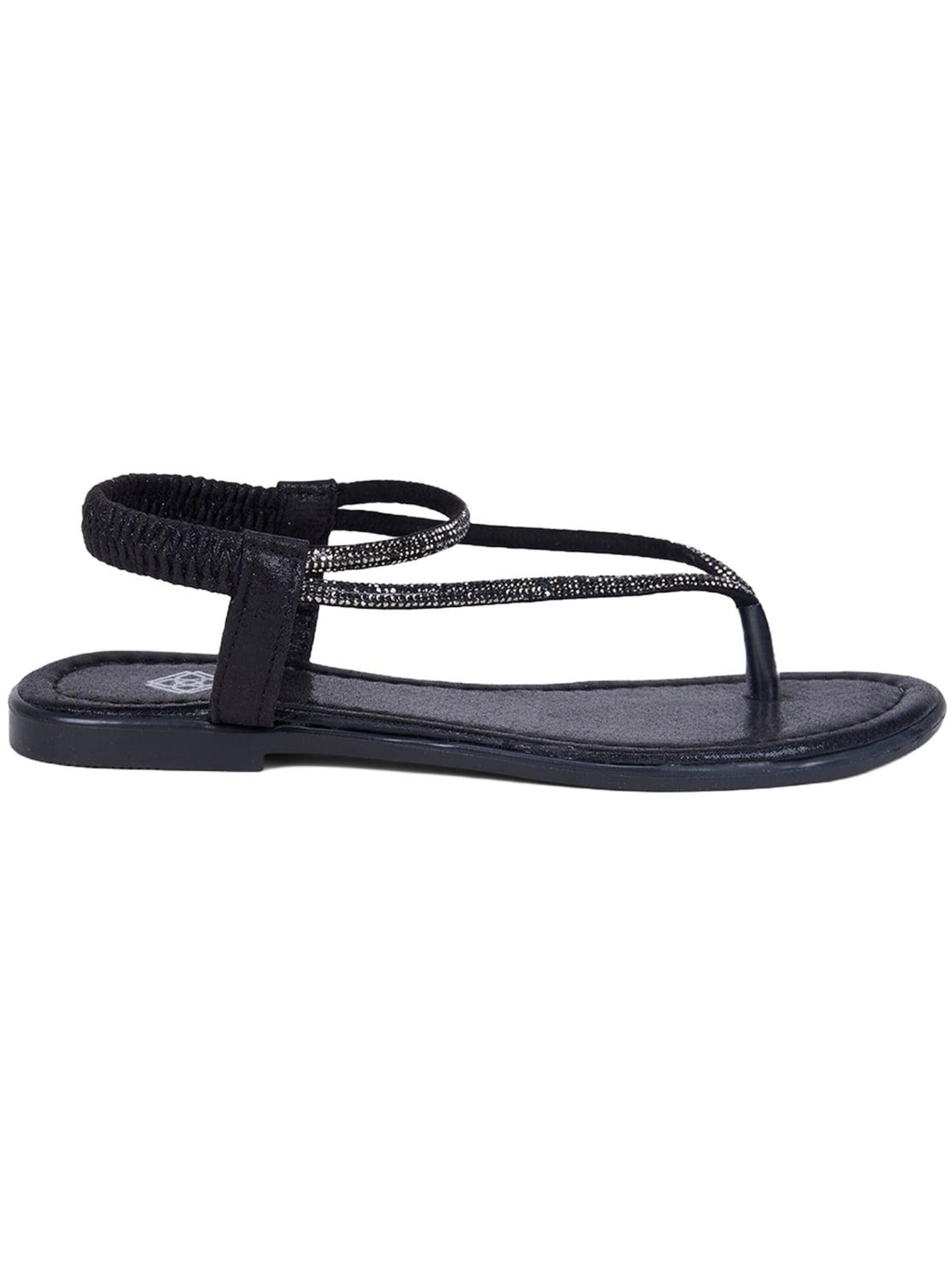 Desa - Sandalias de dedo 'Zehenstegsandalen' en negro