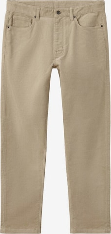 MANGO MAN Regular Pants 'Ercolano' in Beige: front
