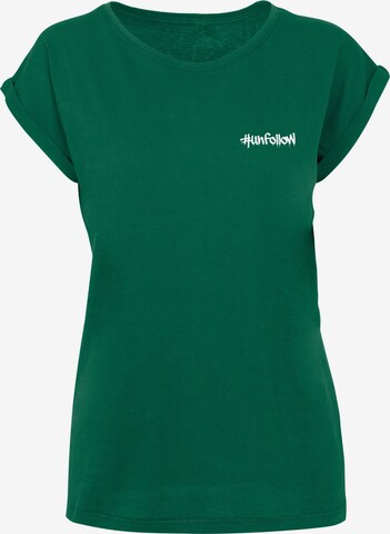 T-shirt 'Unfollow' Merchcode en vert : devant