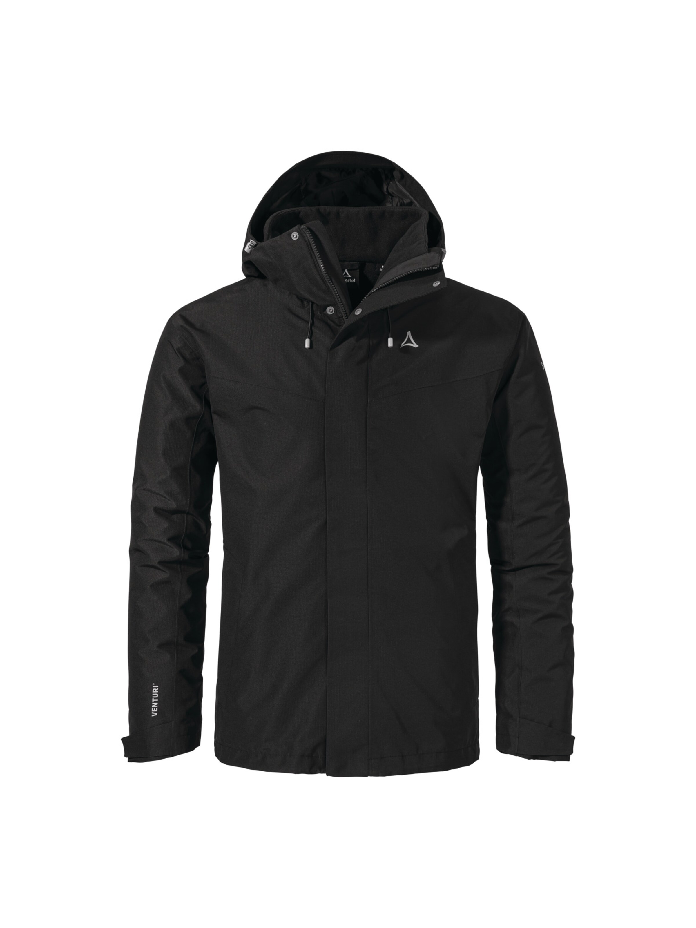 Schöffel Outdoorjas 'Okere MNS' in Zwart: voorkant