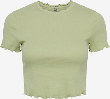 T-shirt PIECES en vert : devant