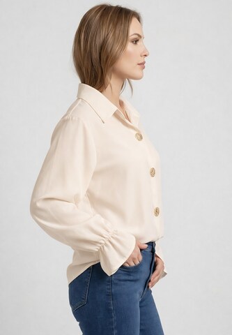 Elara Blouse in Beige