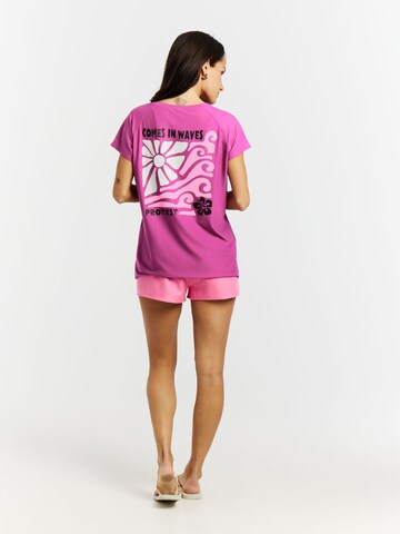 PROTEST Functioneel shirt 'PRTMagia' in Roze