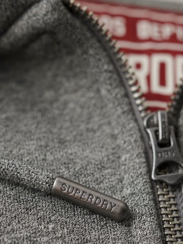 Superdry & Co Zip-Up Hoodie 'ESSENTIAL' in Grey