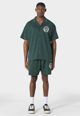 Pas De Monaco Klasický střih Košile 'Carerra' – zelená