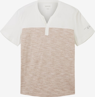 TOM TAILOR T-Shirt 'Serafino' in Beige: predná strana