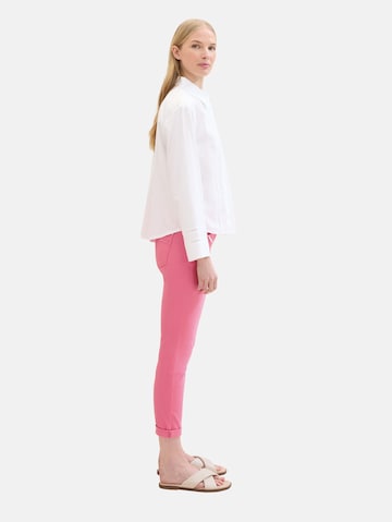Slimfit Pantaloni di TOM TAILOR in rosa