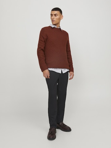 JACK & JONES Slim fit Pleated Pants 'JPRFRANCO TUX' in Black