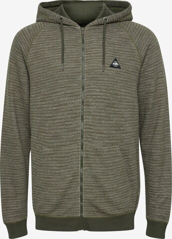 BLEND Zip-Up Hoodie 'Nuka' in Green: front