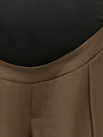 Only Maternity - Barrel Pantalón plisado 'OLMCALLY' en marrón