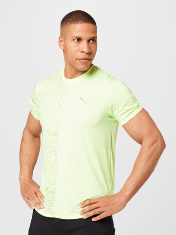 T-Shirt fonctionnel PUMA en vert : devant