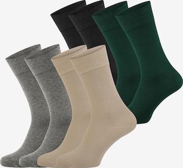 Nur Die Sokken ' Bambus Komfortbund ' in Beige: voorkant