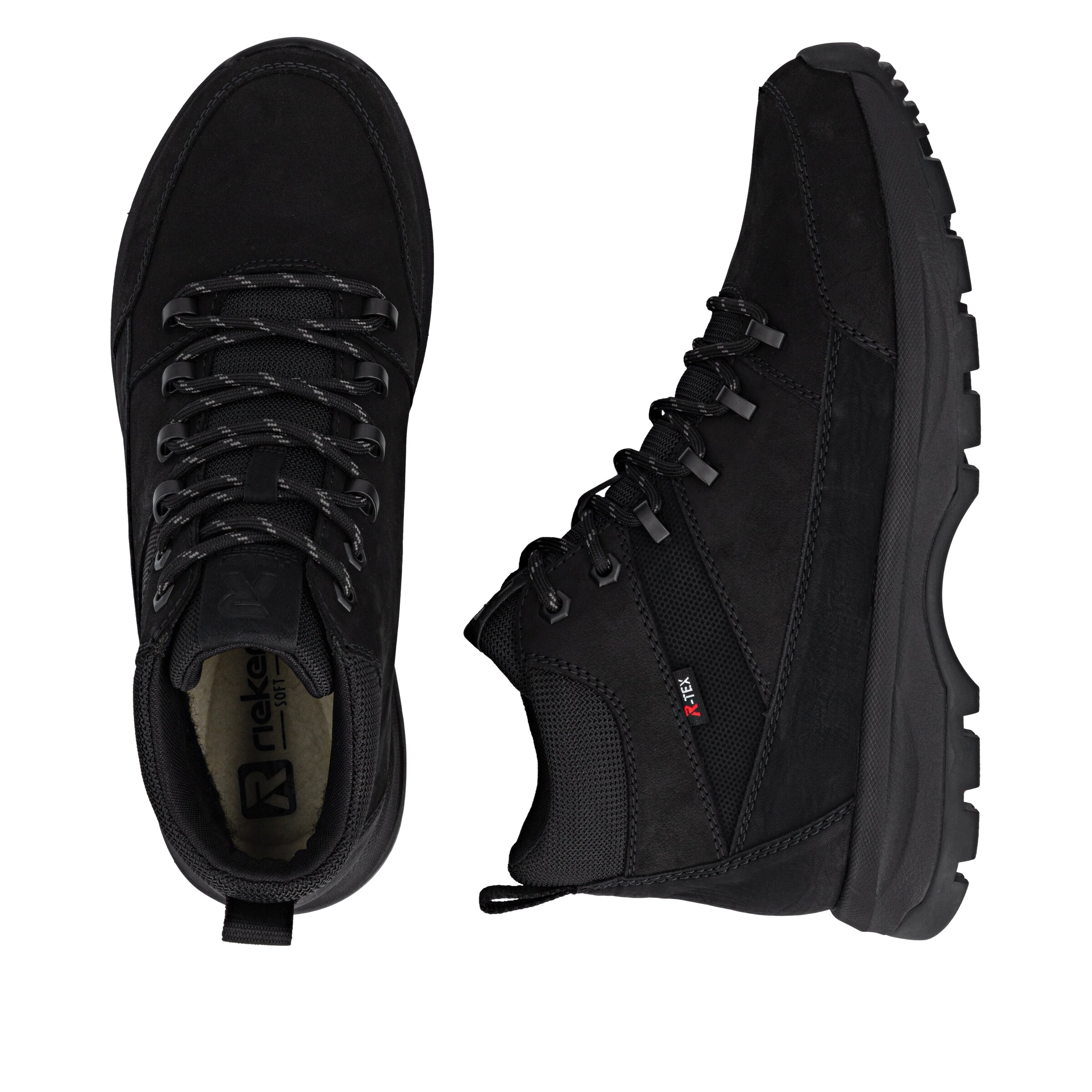 Bottes à lacets 'U1671' Rieker en noir