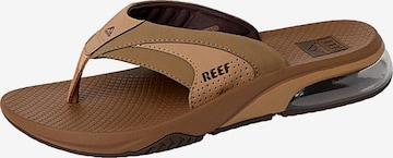 Flip-flops 'Fanning+' de la REEF pe gri: față