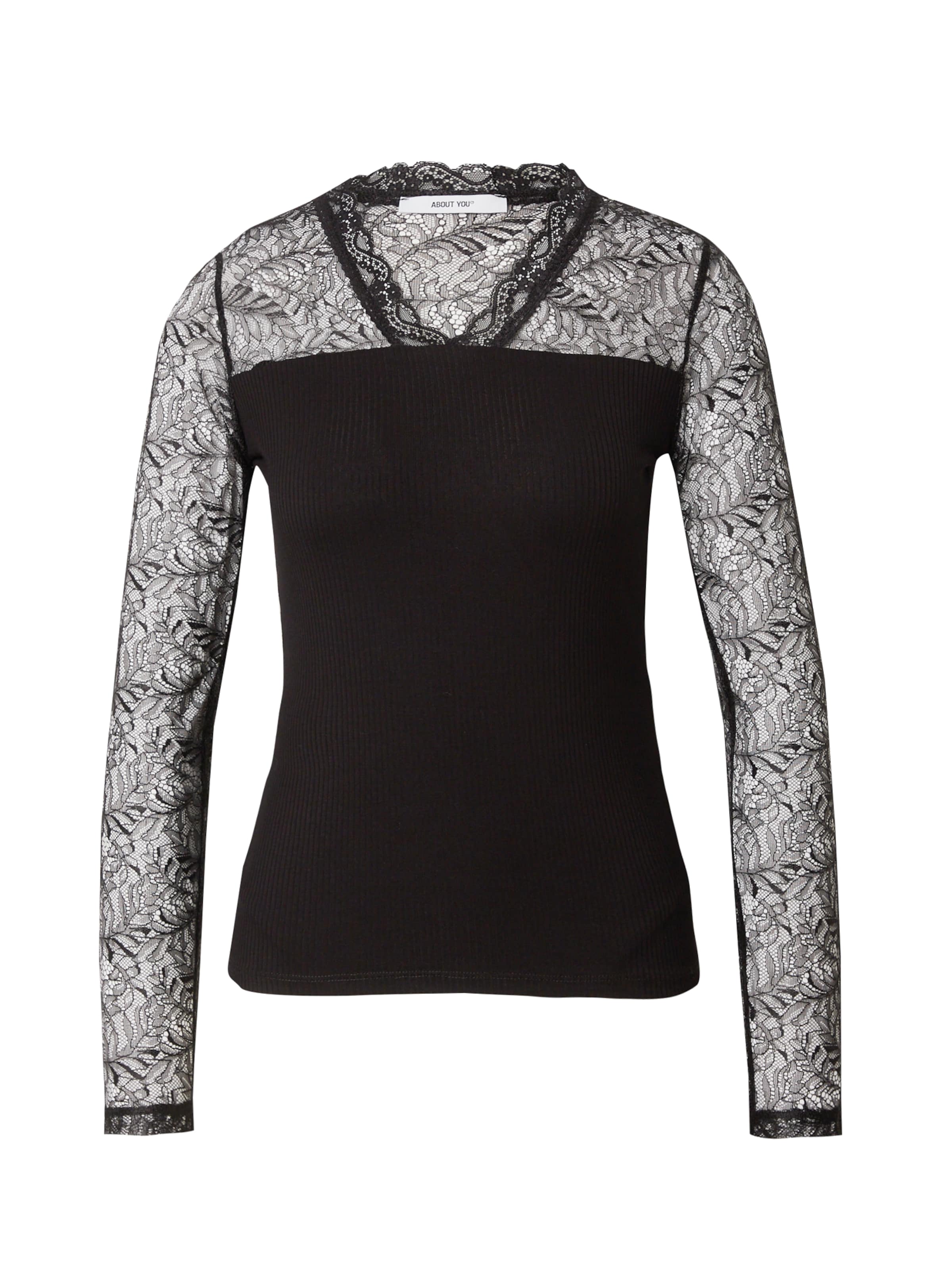 T-shirt 'Maren' ABOUT YOU en noir : devant