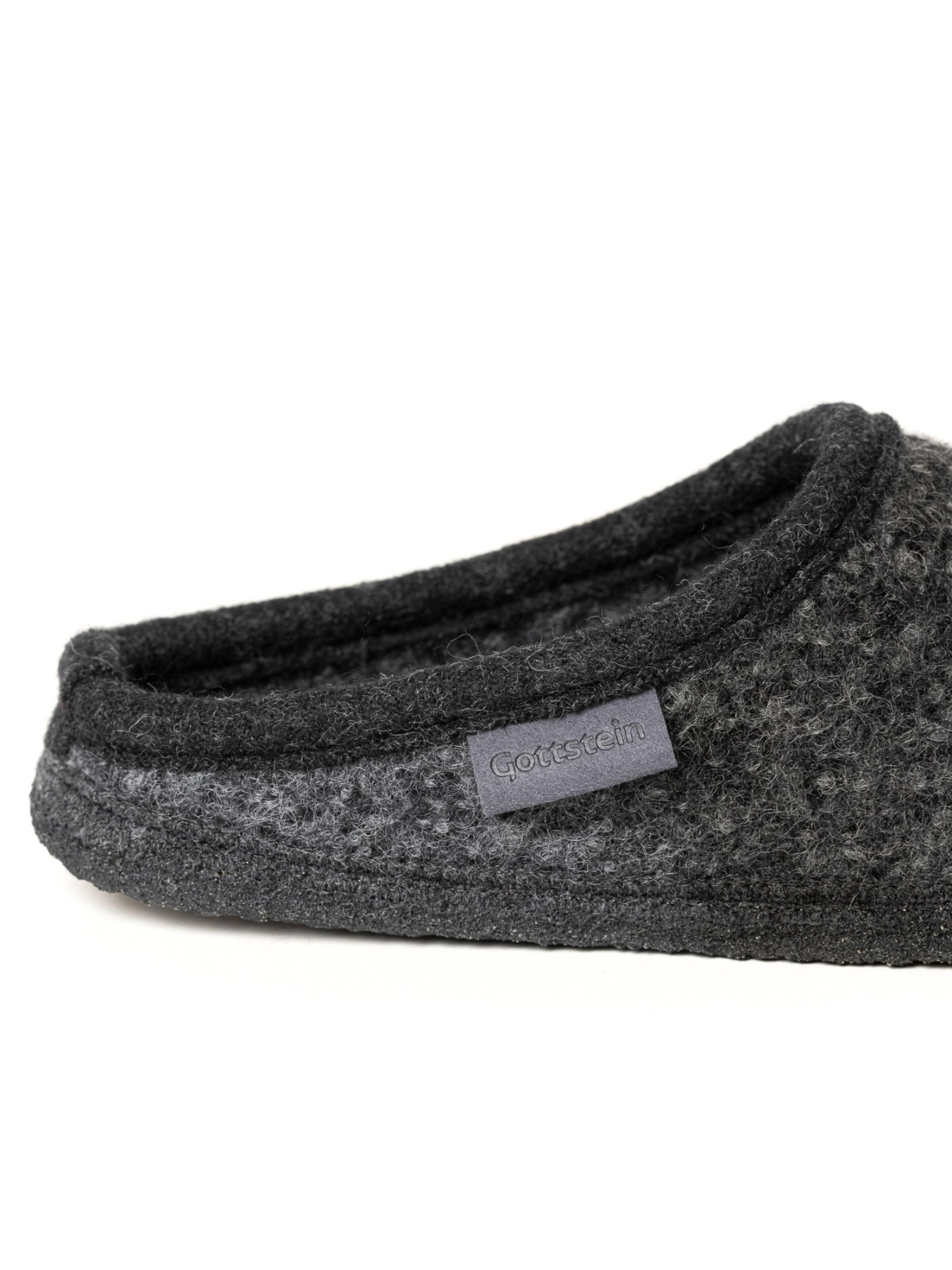 Gottstein Slippers 'Walkpantoffel Wool Venture Low' in Grey