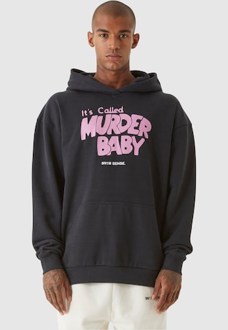 9N1M SENSE Sweatshirt 'Murder' in Zwart: voorkant