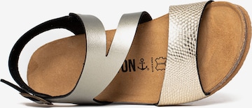 Bayton Sandalen met riem 'Reus' in Goud