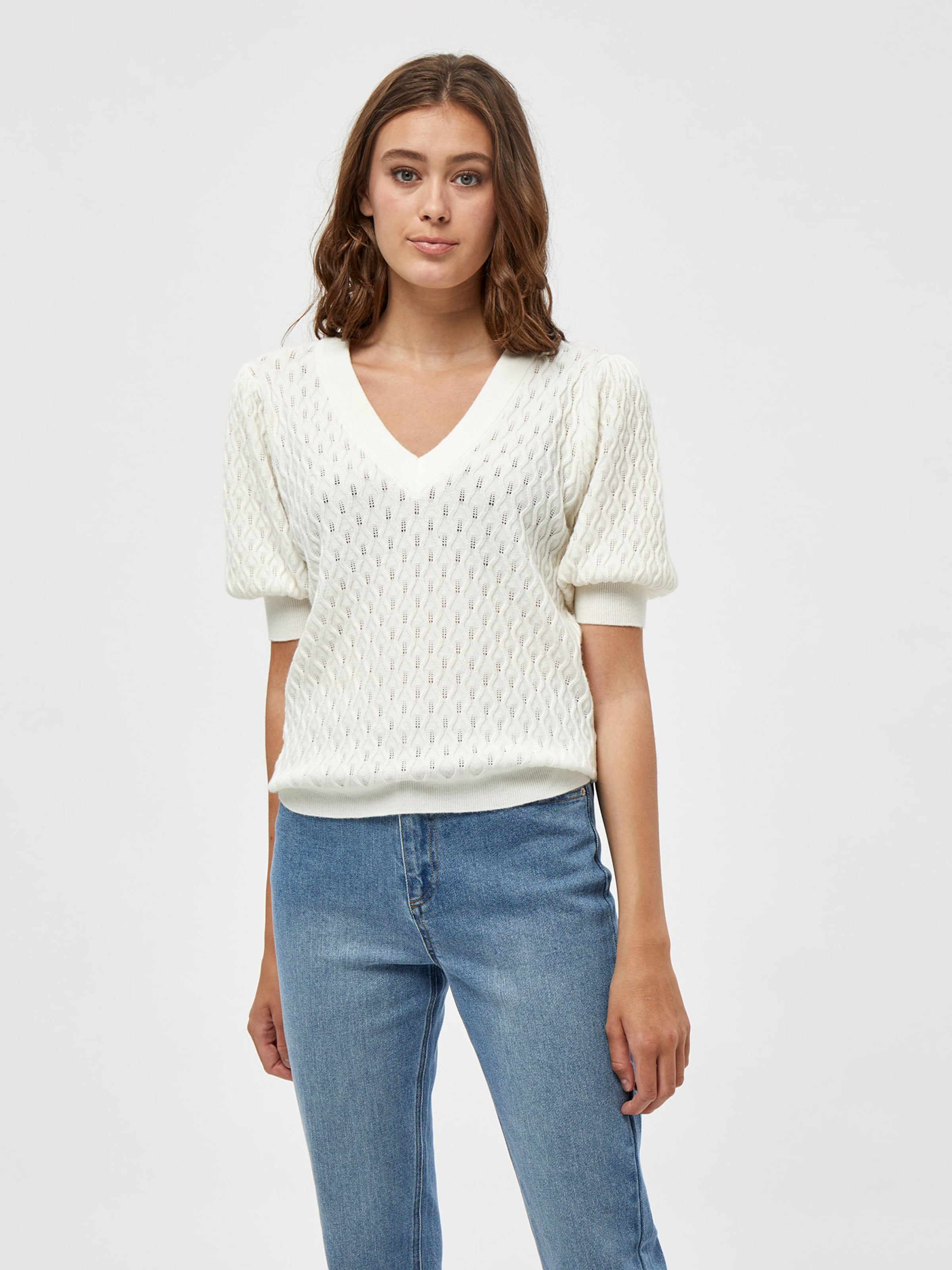 Peppercorn Top 'Rosalia' in White