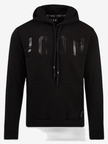 Sweat-shirt ICON en noir : devant