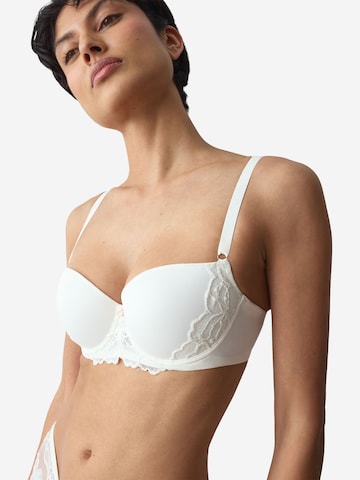 TRIUMPH T-shirt BH ' Wild Gardenia Florale ' in Wit